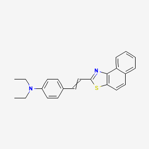 molecular formula C23H22N2S B14461674 N,N-Diethyl-4-[2-(naphtho[1,2-d][1,3]thiazol-2-yl)ethenyl]aniline CAS No. 72924-70-0