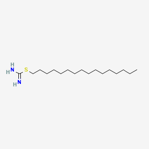 molecular formula C17H36N2S B14461675 Hexadecyl carbamimidothioate CAS No. 66278-80-6