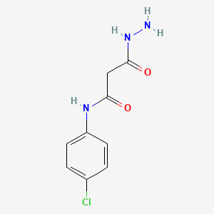 molecular formula C9H10ClN3O2 B14461704 N-(4-chlorophenyl)-3-hydrazinyl-3-oxopropanamide CAS No. 70793-52-1