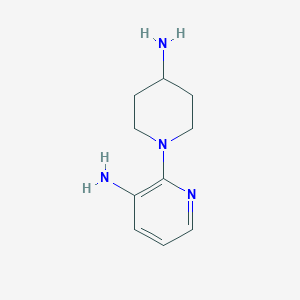 molecular formula C10H16N4 B1446174 2-(4-Aminopiperidin-1-yl)pyridin-3-amine CAS No. 1936246-83-1