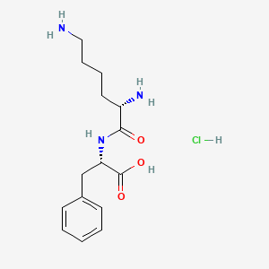 molecular formula C15H24ClN3O3 B1446176 H-Lys-Phe-OH . HCl CAS No. 4078-58-4