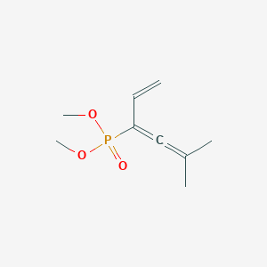 molecular formula C9H15O3P B14461807 Dimethyl (5-methylhexa-1,3,4-trien-3-yl)phosphonate CAS No. 72508-62-4