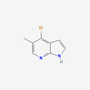 molecular formula C8H7BrN2 B1446181 4-bromo-5-methyl-1H-pyrrolo[2,3-b]pyridine CAS No. 1638761-16-6