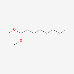 molecular formula C12H26O2 B14461810 Octane, 1,1-dimethoxy-3,7-dimethyl- CAS No. 137250-78-3