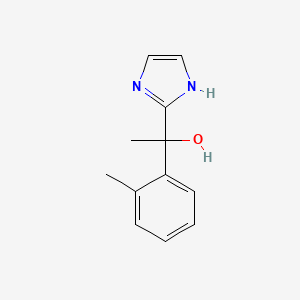 molecular formula C12H14N2O B1446183 1-(1H-imidazol-2-yl)-1-(o-tolyl)ethan-1-ol CAS No. 1955523-02-0