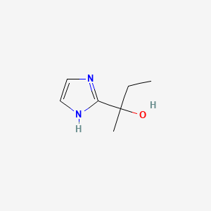 molecular formula C7H12N2O B1446184 2-(1H-imidazol-2-yl)butan-2-ol CAS No. 1936556-69-2