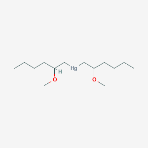 molecular formula C14H30HgO2 B14461850 Bis(2-methoxyhexyl)mercury CAS No. 67247-76-1