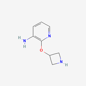 molecular formula C8H11N3O B1446187 2-(Azetidin-3-yloxy)pyridin-3-amine CAS No. 1936541-22-8