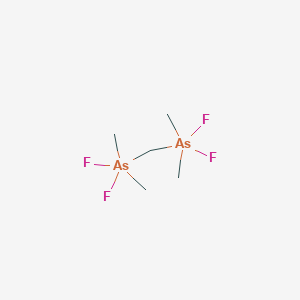 molecular formula C5H14As2F4 B14461870 Methylenebis[difluoro(dimethyl)-lambda~5~-arsane] CAS No. 65718-95-8