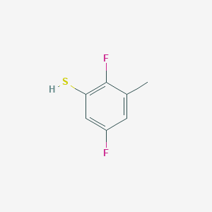 molecular formula C7H6F2S B1446188 2,5-Difluoro-3-(methyl)thiophenol CAS No. 1803736-58-4