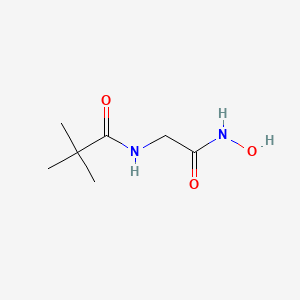 molecular formula C7H14N2O3 B14461912 N-(Pivaloyl)glycinohydroxamic acid CAS No. 73912-85-3