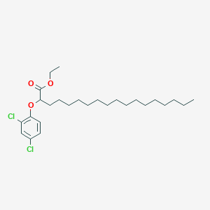 molecular formula C26H42Cl2O3 B14461913 Ethyl 2-(2,4-dichlorophenoxy)octadecanoate CAS No. 68764-97-6