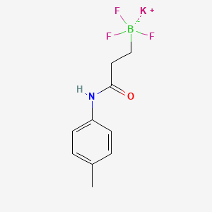 molecular formula C10H12BF3KNO B1446193 Potassium trifluoro(3-oxo-3-(p-tolylamino)propyl)borate CAS No. 1704705-15-6