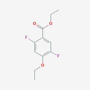 molecular formula C11H12F2O3 B1446195 Ethyl 4-ethoxy-2,5-difluorobenzoate CAS No. 1823562-23-7