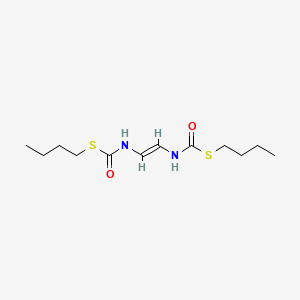 molecular formula C12H22N2O2S2 B14461965 Di-n-butyl vinylenebis(thiocarbamate) CAS No. 73622-79-4
