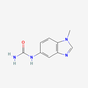 molecular formula C9H10N4O B14461989 N-(1-Methyl-1H-benzimidazol-5-yl)urea CAS No. 72550-39-1
