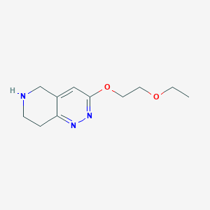 molecular formula C11H17N3O2 B1446202 3-(2-Ethoxyethoxy)-5,6,7,8-tetrahydropyrido[4,3-c]pyridazine CAS No. 1955539-92-0