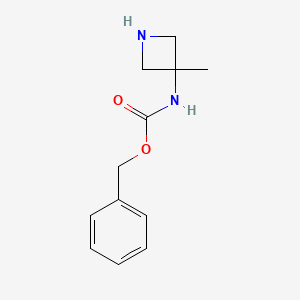 molecular formula C12H16N2O2 B1446207 3-(N-Cbz-amino)-3-methylazetidine CAS No. 1158758-81-6
