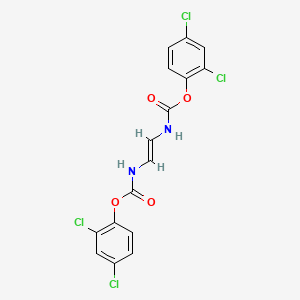 molecular formula C16H10Cl4N2O4 B14462082 Bis(2,4-dichlorophenyl)vinylenedicarbamate CAS No. 73622-83-0