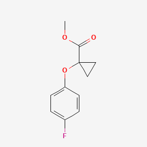 molecular formula C11H11FO3 B1446209 Methyl 1-(4-fluorophenoxy)cyclopropanecarboxylate CAS No. 1399653-98-5