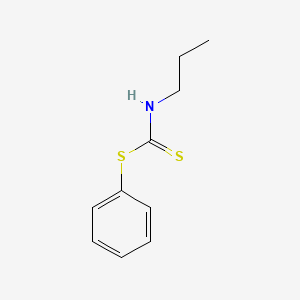 molecular formula C10H13NS2 B14462105 Phenyl propyldithiocarbamate CAS No. 73622-77-2