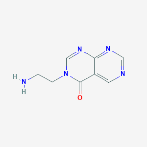 molecular formula C8H9N5O B1446214 3-(2-氨基乙基)嘧啶并[4,5-d]嘧啶-4(3H)-酮 CAS No. 1934943-45-9