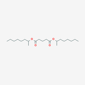 molecular formula C21H40O4 B14462168 Dioctan-2-yl pentanedioate CAS No. 71172-34-4