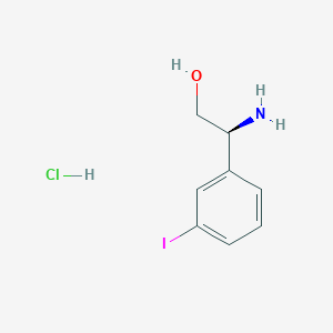 (2S)-2-Amino-2-(3-iodophenyl)-ethan-1-ol hydrochloride