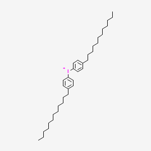molecular formula C36H58I+ B14462290 Iodonium, bis(4-dodecylphenyl)- CAS No. 71786-69-1