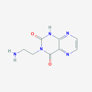 B1446230 3-(2-aminoethyl)pteridine-2,4(1H,3H)-dione CAS No. 1955531-51-7