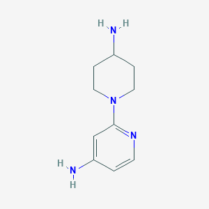 molecular formula C10H16N4 B1446231 2-(4-Aminopiperidin-1-yl)pyridin-4-amine CAS No. 1934924-19-2