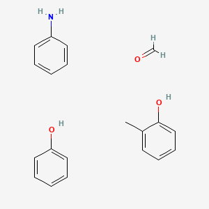 molecular formula C20H23NO3 B14462338 Aniline;formaldehyde;2-methylphenol;phenol CAS No. 65761-29-7