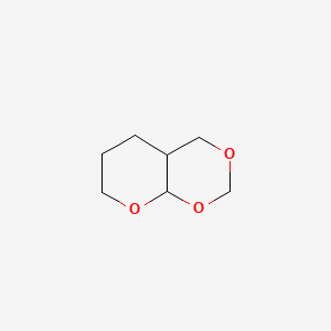 molecular formula C7H12O3 B14462365 Tetrahydro-2H,4H,5H-pyrano[2,3-d][1,3]dioxine CAS No. 65858-57-3