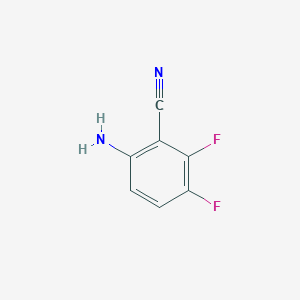 molecular formula C7H4F2N2 B1446237 6-Amino-2,3-difluorobenzonitrile CAS No. 1805635-10-2