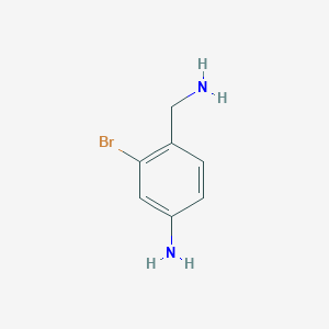 molecular formula C7H9BrN2 B1446238 4-Amino-2-bromobenzylamine CAS No. 624814-19-3