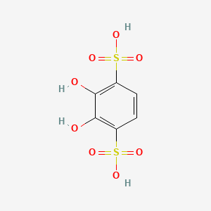 molecular formula C6H6O8S2 B14462384 2,3-Dihydroxybenzene-1,4-disulfonic acid CAS No. 66137-12-0