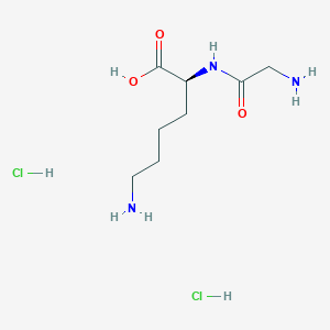 molecular formula C8H19Cl2N3O3 B1446239 H-Gly-Lys-OH-2HCl CAS No. 31461-63-9