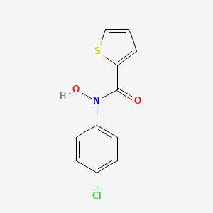 molecular formula C11H8ClNO2S B14462407 N-(4-Chlorophenyl)-N-hydroxythiophene-2-carboxamide CAS No. 68166-12-1