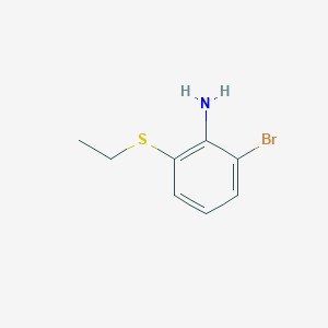 molecular formula C8H10BrNS B1446245 2-溴-6-(乙硫基)苯胺 CAS No. 1803608-76-5