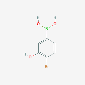 molecular formula C6H6BBrO3 B1446246 4-Bromo-3-hydroxyphenylboronic acid CAS No. 1701448-16-9