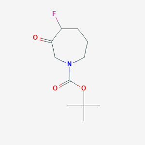 molecular formula C11H18FNO3 B1446249 tert-Butyl 4-fluoro-3-oxoazepane-1-carboxylate CAS No. 1823834-07-6