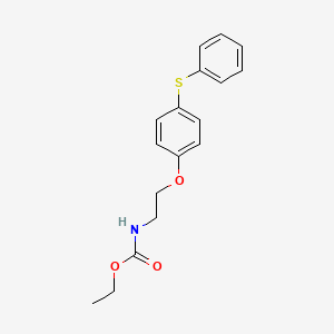 molecular formula C17H19NO3S B14462490 Ethyl {2-[4-(phenylsulfanyl)phenoxy]ethyl}carbamate CAS No. 72489-94-2
