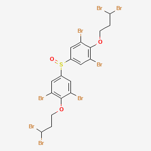 molecular formula C18H14Br8O3S B14462509 1,1'-Sulfinylbis[3,5-dibromo-4-(3,3-dibromopropoxy)benzene] CAS No. 66989-30-8