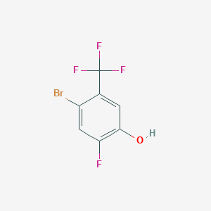 molecular formula C7H3BrF4O B1446253 4-Bromo-2-fluoro-5-(trifluoromethyl)phenol CAS No. 1805552-60-6