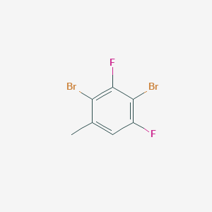molecular formula C7H4Br2F2 B1446255 2,4-Dibromo-3,5-difluorotoluene CAS No. 1803783-73-4