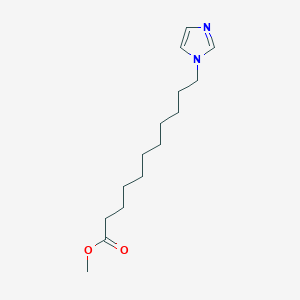 molecular formula C15H26N2O2 B14462561 Methyl 11-(1H-imidazol-1-yl)undecanoate CAS No. 72338-54-6