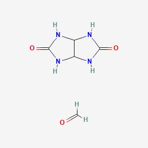 molecular formula C5H8N4O3 B14462600 Glycoluril-formaldehyde CAS No. 36833-16-6