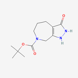 B1446262 tert-Butyl 3-hydroxy-4,5,6,8-tetrahydropyrazolo[3,4-c]azepine-7(1H)-carboxylate CAS No. 1445951-64-3