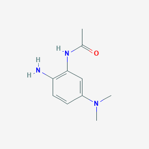 molecular formula C10H15N3O B14462648 N-[2-Amino-5-(dimethylamino)phenyl]acetamide CAS No. 73164-50-8