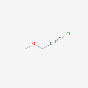 molecular formula C4H5ClO B14462702 1-Chloro-3-methoxyprop-1-yne CAS No. 73399-98-1